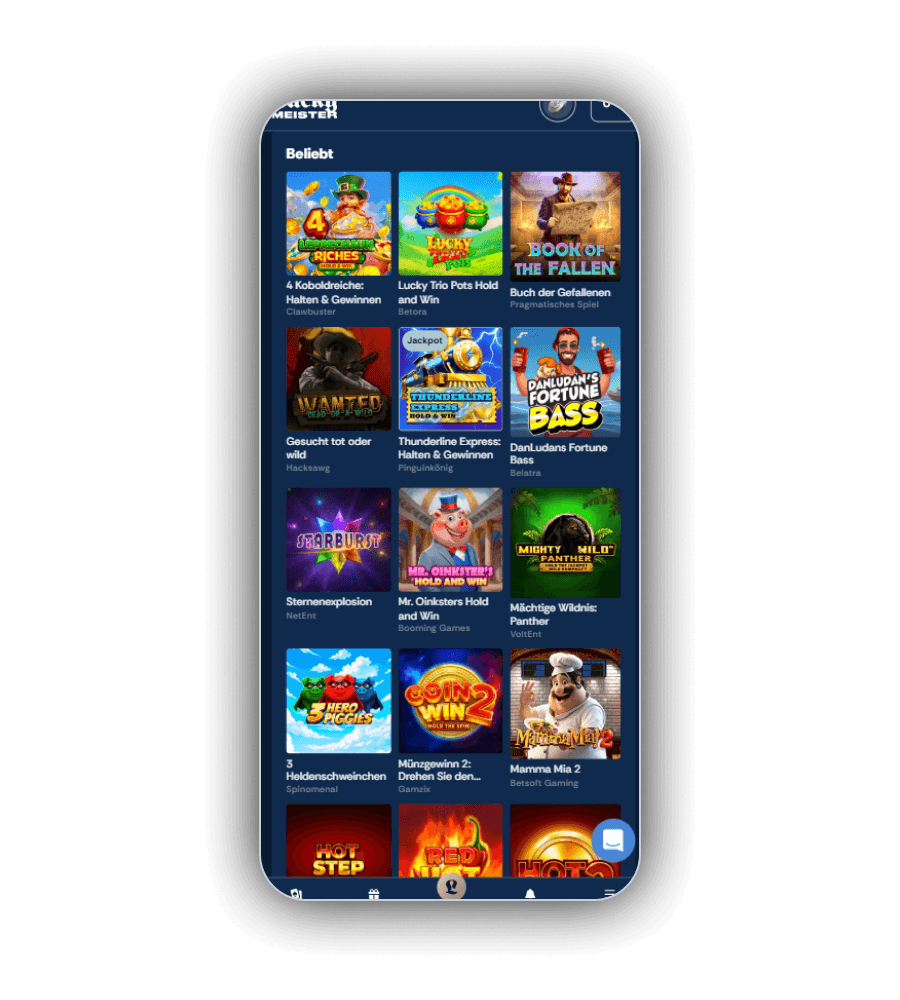 LuckyMeister Casino-Spiele DE